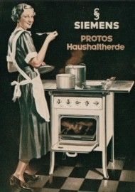 Cartel electrodomesticos siemens vintaje