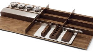 Accesorios para muebles de cocina. Interiores para gaveta. Serie minimalista.
